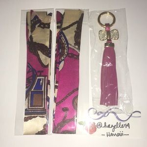 Twilly & Tassel bow Keychain
